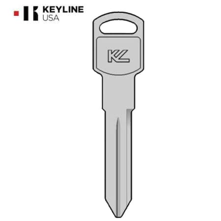Keyline:B92 / GM-36E - GM Metal Key Double Side 10-Cut Short - Keyline